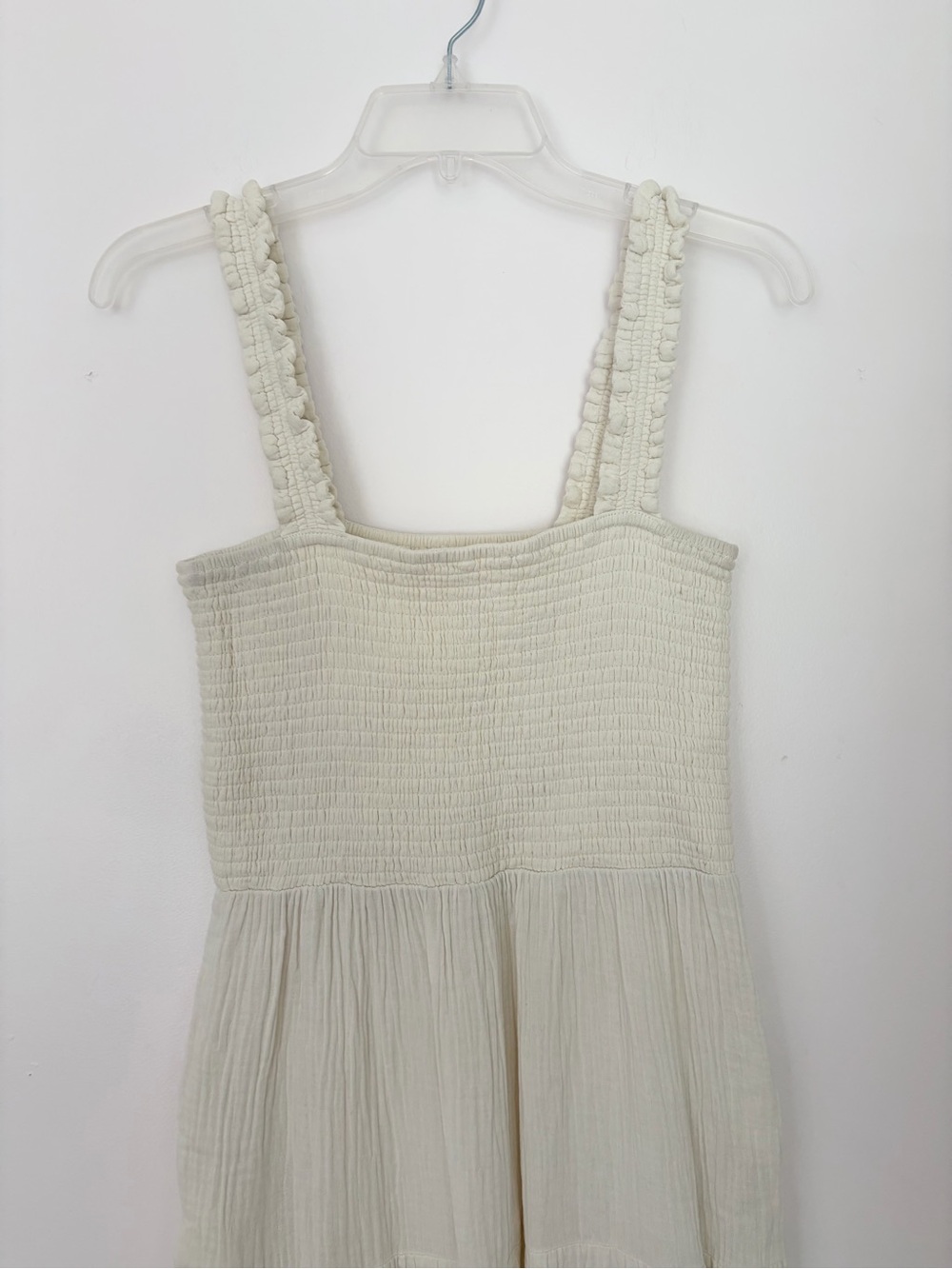 Marine Layer Selene Smocked White Gauze Maxi Dress - Picture 5 of 5